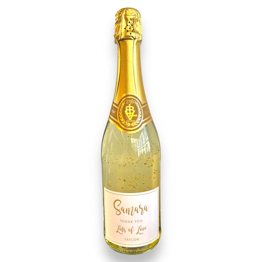 Le Vin Gold Sparkling with Samara label