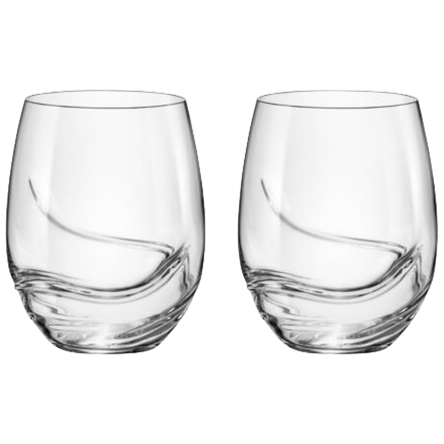 Turbulence Stemless Wine Glasses