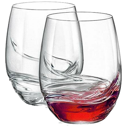 Turbulence Stemless Wine Glasses